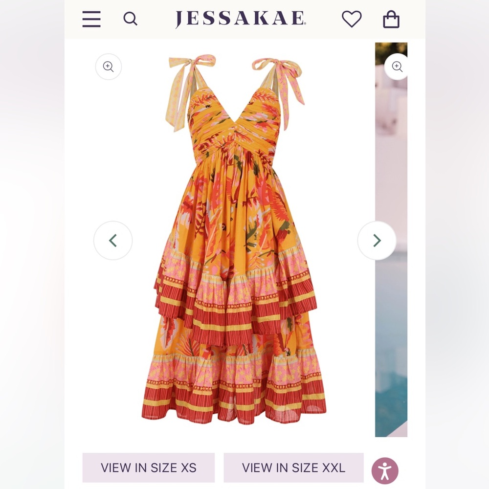 Jessakae- Oasis - NWOT - XXL - originally 168 - Coral Oasis